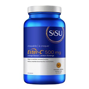 Sisu Ester-C 500 mg à croquer, orange 90un