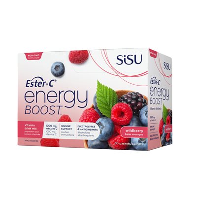 Sisu Ester-C Energy Boost, baies 30un