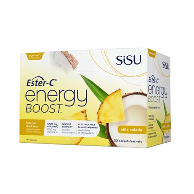 Sisu Ester-C Energy Boost, Pina Colada 30un