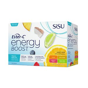 Sisu Ester-C Energy Boost Variety pack 30un
