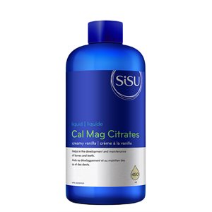 Sisu Cal Mag Citrates Liquid with D3, Vanilla 450mL