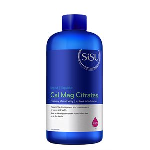 Sisu Cal Mag Citrates Liquid with D3, Strawberry 450mL