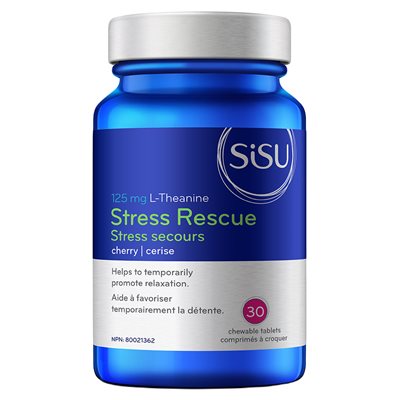 Sisu Stress Rescue 125 mg L-Theanine, Cherry 30un