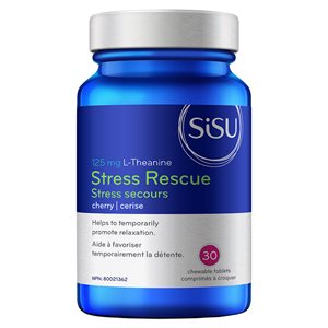 Sisu Stress Rescue 125 mg L-Theanine, Cherry 30un