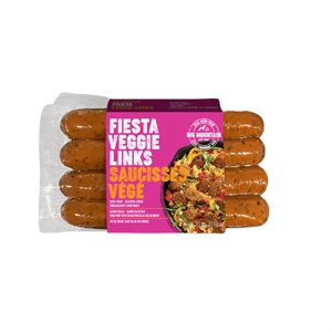 Big Mountains Saucisses Végé Fiesta Style Chorizo Piquant 300G