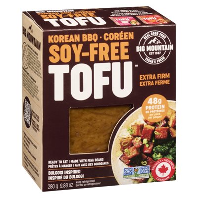 Big Mountain Foods Korean Bbq Extra Firm Soy-Free Tofu (Fava Beans) 280G
