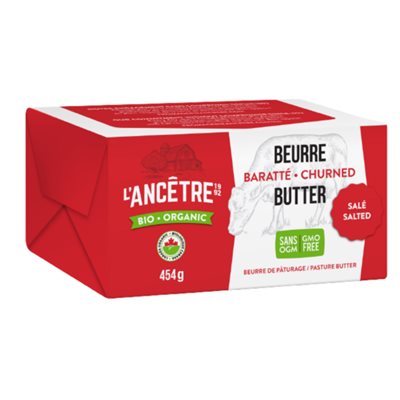 L'Ancêtre Beurre salé biologique 454g