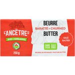 L'Ancetre Organic Pasteurised Unsalted Butter 250G