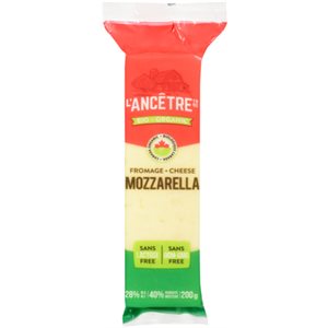 L'Ancêtre Fromage Mozzarella (28% Mg) Pasteurise Bio 200g