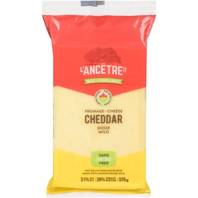 L'Ancetre Organic Mild Cheddar Cheese 325G