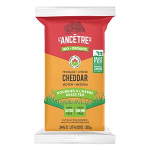Fromagerie L'Ancêtre Organic Orange Cheddar 325G
