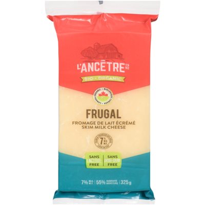 L'Ancêtre Fromage Frugal (7% Mg) Pasteurise Bio 325g