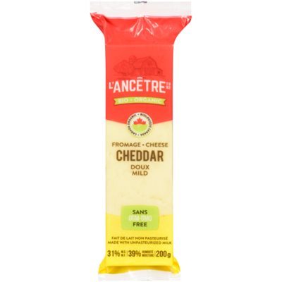 L'Ancêtre Fromage Cheddar Doux Bio 200g