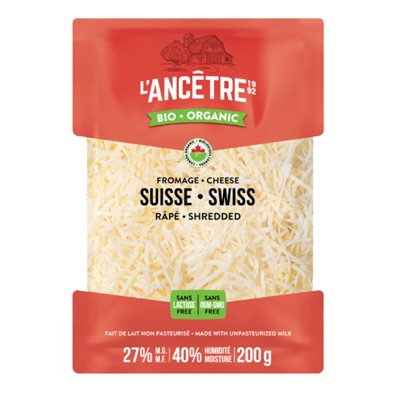 L'Ancêtre Emmental suisse râpé biologique 200g