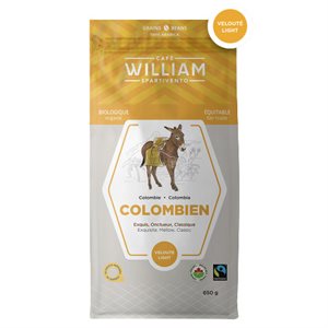 Cafe William Organic Colombian coffee beans 650g