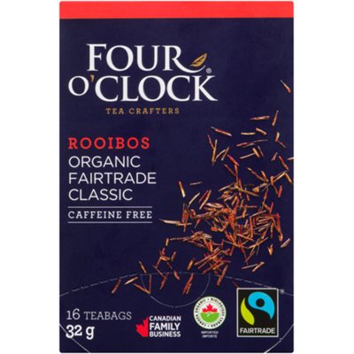 Four O'Clock Rooibos Biologique équitable Classique 16 Sachets 32 g