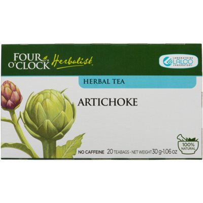 Four O'Clock Herboriste Tisane Artichaut 20 Sachets 30 g