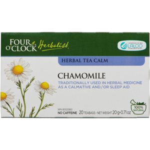 Four O'Clock Herbalist Herbal Tea Calm Chamomile 20 Teabags 20 g 20S