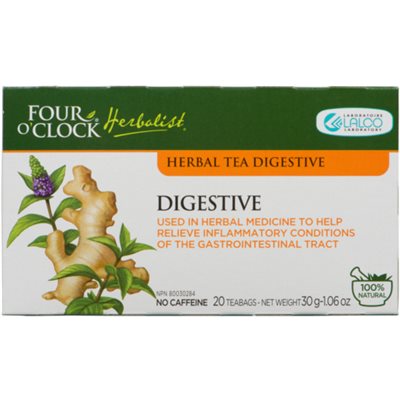 Four O'Clock Herboriste Tisane Digestion Digestive 20 Sachets 30 g