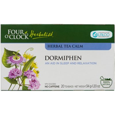 Four O'Clock Herbalist Herbal Tea Calm Dormiphen 20 Teabags 34 g 20S