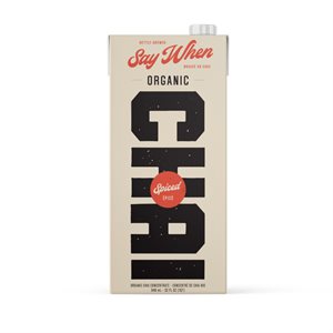 Say When Organic Spiced Chai Beverage 946ml