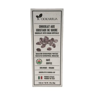 Ciokarrua Organic Chocolate-Coffee 50g