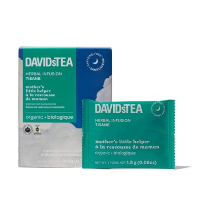 David's Tea thé à la rescousse de maman (biologique) 12 sachets