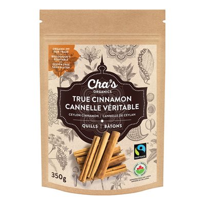 Organic Cha's Organics Cinnamon Quills 350G