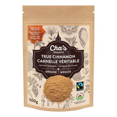 Cha's Organics Cannelle moulue bio 500g Cha's Organics Cannelle moulue bio 500g