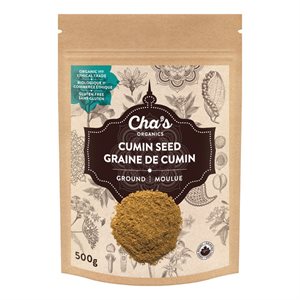 Cha's Organics Ground Cumin Seed 500G