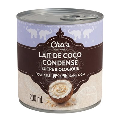 Cha's Organics Organic Sweetened Condensed Coconut Milk 200ml