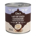 Cha's Organics Lait de coco condensé sucré biologique 200ml