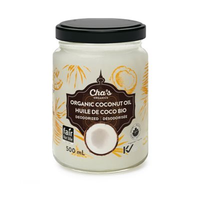 Organic Deodorized Coconut Oil (Glass Jar) 500 ml