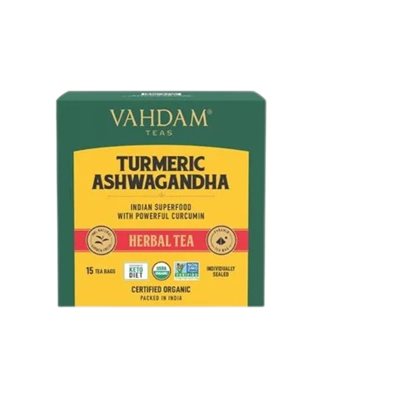 Vahdam Turmeric Ashwagandha Herbal Tea