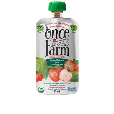 Once upon a Farm Apple Banana Kale With Hemp Seeds 85ml