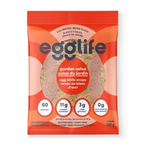 EGGLIFE GARDEN SALSA EGG WHITE WRAPS 168g