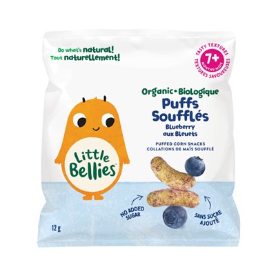 Little Bellies Soufflés Bio Aux Bleuets 12g