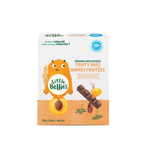 Little Bellies Barres fruitées abricot,dattes et avoine 5un 12mois+