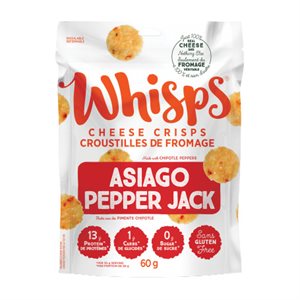 Whisps Asiago&Pepper Jack Cheese Crisps 60g