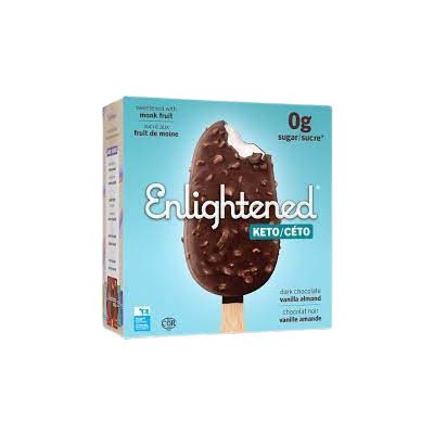 Enlightened bars keto dark chocolate vanilla almond 4x31ml