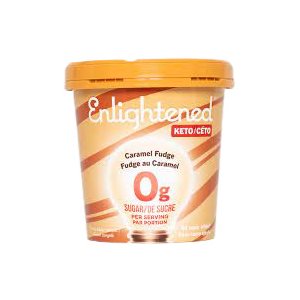 Enlightened frozen dessert keto caramel fudge 473ml