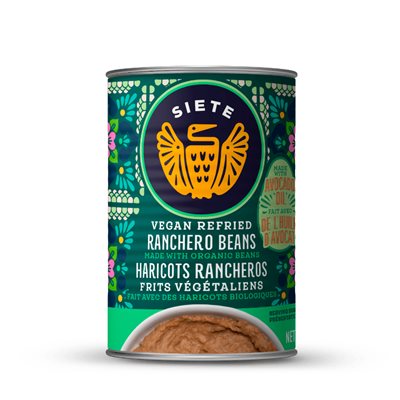 Siete Refried Ranchero Beans 398ml