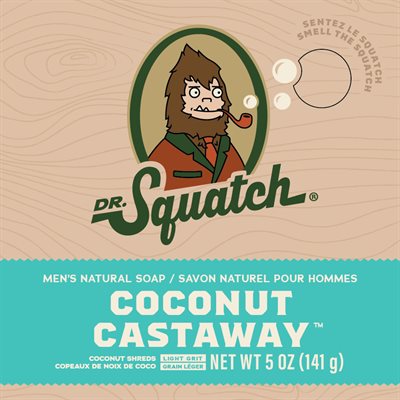 Dr. Squatch Coconut Castaway Soap 141g