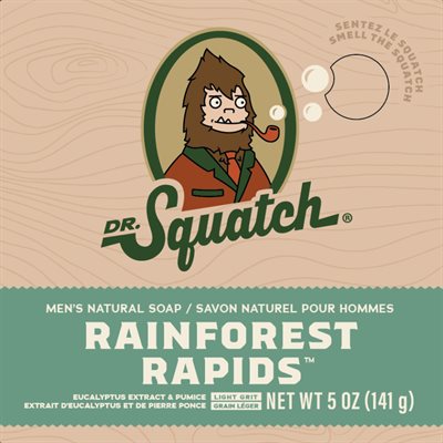 Dr. Squatch Rainforest Rapids Savon Naturel 141g