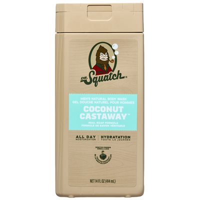 Dr. Squatch Coconut Castaway Gel Douche 414ml