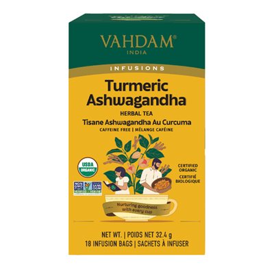 Vahdam Curcuma Ashwagandha Tisane 18Un