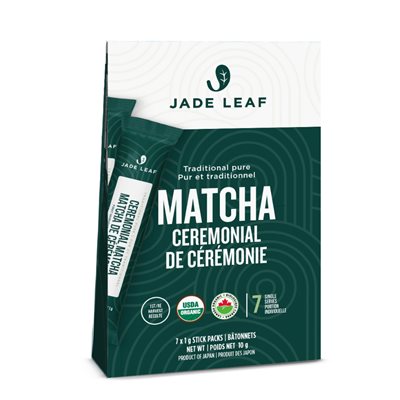 Jade Leaf Matcha Cérémonie Biologique 7x1g