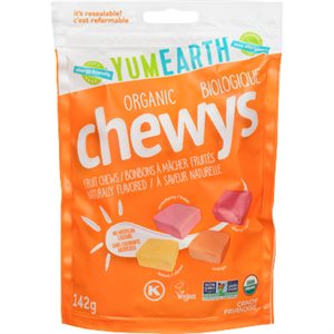 Yum Earth Chewys Organic Chewable Candies 142g