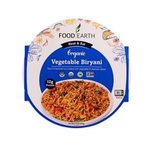 Food Earth Organic Vegetable Biryani 250g