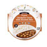 Food Earth Organic Chickpeas Curry With Steamed Rice 300g